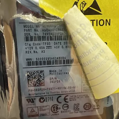 2 Dell HDEAA01DBA51 146GB 15K SAS 2.5 6G HDD - Image 1 of 4