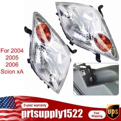 Headlight Lamp Halogen Driver Passenger Pair Set for 2004 2005 2006 Scion xA New - Image 1 of 4