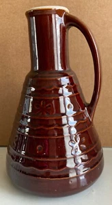 Vintage Marcrest Oven Proof Brown Glazed Water Jug - Picture 1 of 9