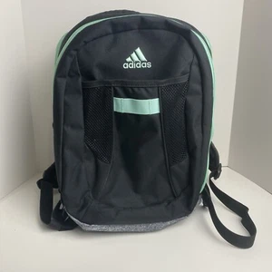 Adidas Mochila Diario Trabajo Escuela Viaje Deporte Unisex Bolso Negro Aqua - Imagen 1 de 11