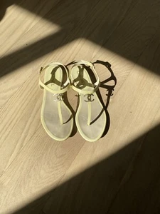 Chanel Yellow Patent Leather Dad Sandals - Picture 1 of 12