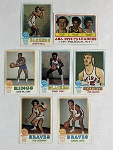 1973-1974 Topps Basketball Card Lot of 7 Eakins Wicks - Bild 1 von 16