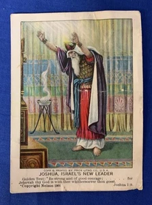 1926 Light and Life Lesson card. Joshua - Picture 1 of 2