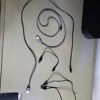 Cable de datos USB tipo C L cargador USB-A a USB-C lote de 4 40 pulgadas 20 pulgadas 9 pulgadas Foto 1 de 4