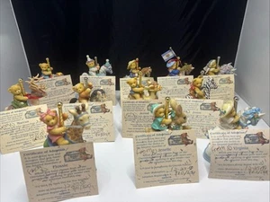 1998-99 Cherished Teddies Priscilla Hillman Enesco Carousel Figurines Set of 12 - Picture 1 of 18