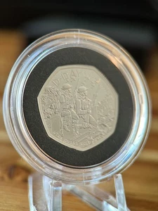 2024 UK 50p Silver Proof Piedfort Coin D-Day / Limited Edition 1 of 1944! - Picture 1 of 5