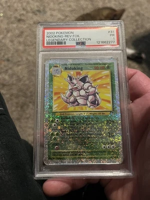 PSA 1 Nidoking 31/110 Legendary Collection Reverse Holo Foil 2002 Pokemon WoTC - Image 1 of 2