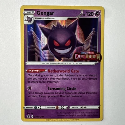 Gengar 2022 Pokémon Card SWSH241 Sword & Shield Lost Origin Holo Rare Promo NM/M - Image 1 of 4