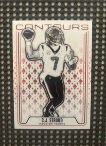 2024 Panini Phoenix C.J. Stroud Contours Red / 99 Texans - Picture 1 of 2