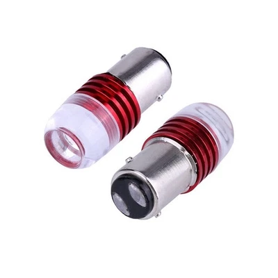 Frein Lumière LED Support Set 12V Dc 2x Rouge Ampoule Feu Arrière Arrêter Signal - Photo 1/4