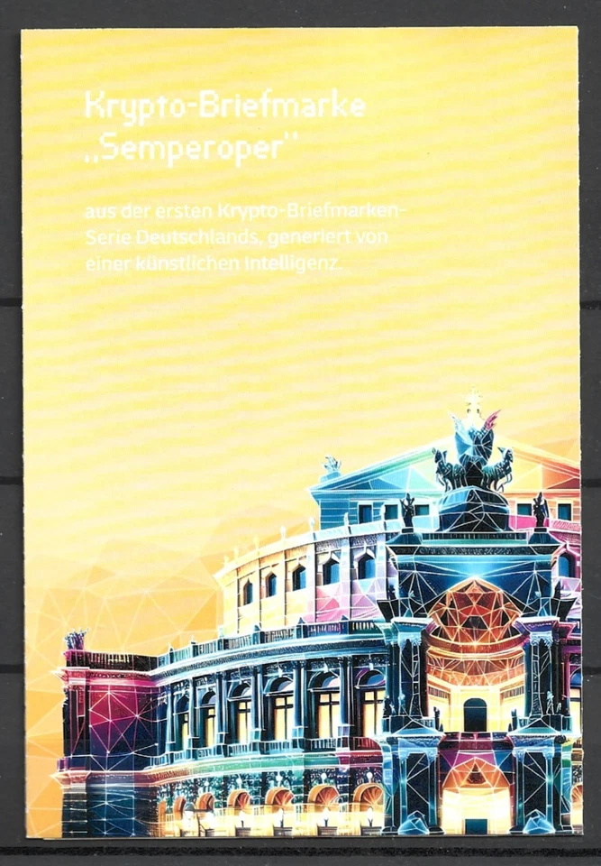 Germany 2025 Semperoper Selfadhesive Yellow Booklet MNH - Image 1 of 1