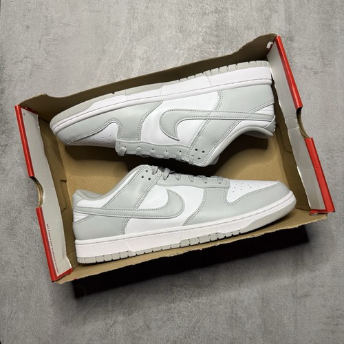Nike Dunk Low "Grey Fog" UK12 (senza coperchio) DD1391 101 £110RRP?SPEDIZIONE VELOCE?