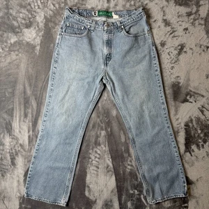 Vintage Y2K Levi Silver Tab Boot Cut Herrenjeans Größe 33 x 30 Loch in der Mitte - Bild 1 von 8