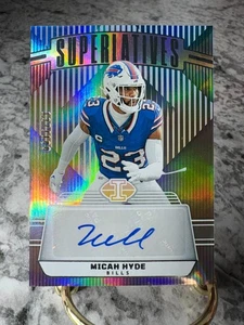 2023 Panini Illusions "Superlativos" MICAH HYDE Autógrafo Buffalo Bills Auto 199 - Imagen 1 de 2