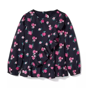 NWT Janie And Jack Rose Ruffle Top Size 10 - Picture 1 of 9