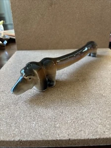 Vintage Dachshund Dog Long One Piece Salt & Pepper Shaker 10 1/2" Long Japan - Picture 1 of 7