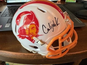 CALIJAH KANCEY SIGNED TAMPA BAY BUCCANEERS BUCCO BRUCE MINI HELMET JSA COA - Picture 1 of 4