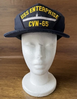 USS Enterprise CVN 65 Marina de los Estados Unidos Portaaviones Nuclear Snapback Sombrero Northstar Foto 1 de 4