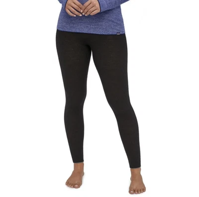 Patagonia Women's Capilene Merino Air Bottoms Black Size Medium - Image 1 of 4