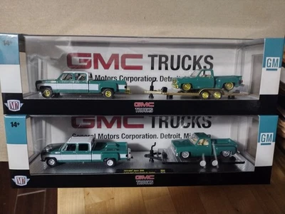 M2 Haulers 1973 GMC Sierra 3500 Truck & 1976 GMC Sierra Grande 15 Custom Chase  - Image 1 of 4