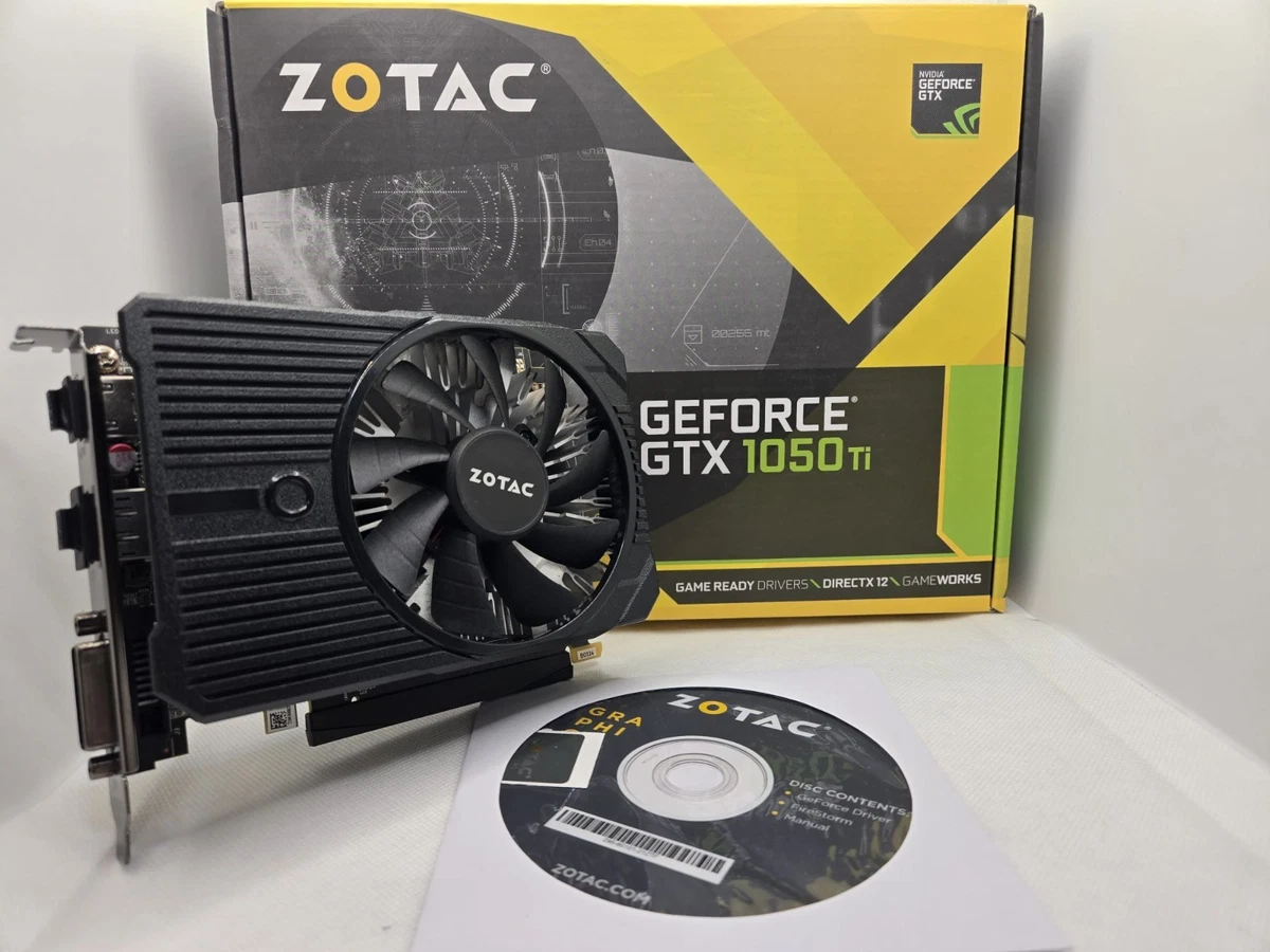 ZOTAC NVIDIA GeForce GTX 1050 Ti 4 GB Memory Computer Graphics