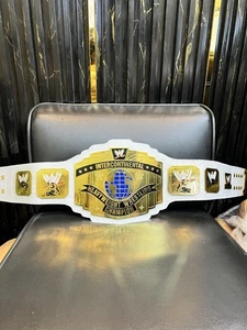 Intercontinental Heavy Weight Championship Replica Tittle Belt White Strap. - Picture 1 of 9