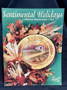 Vintage Decorative Tole Painting Pattern Bk Sentimental Holiday Sharon Buononato - Picture 1 of 6