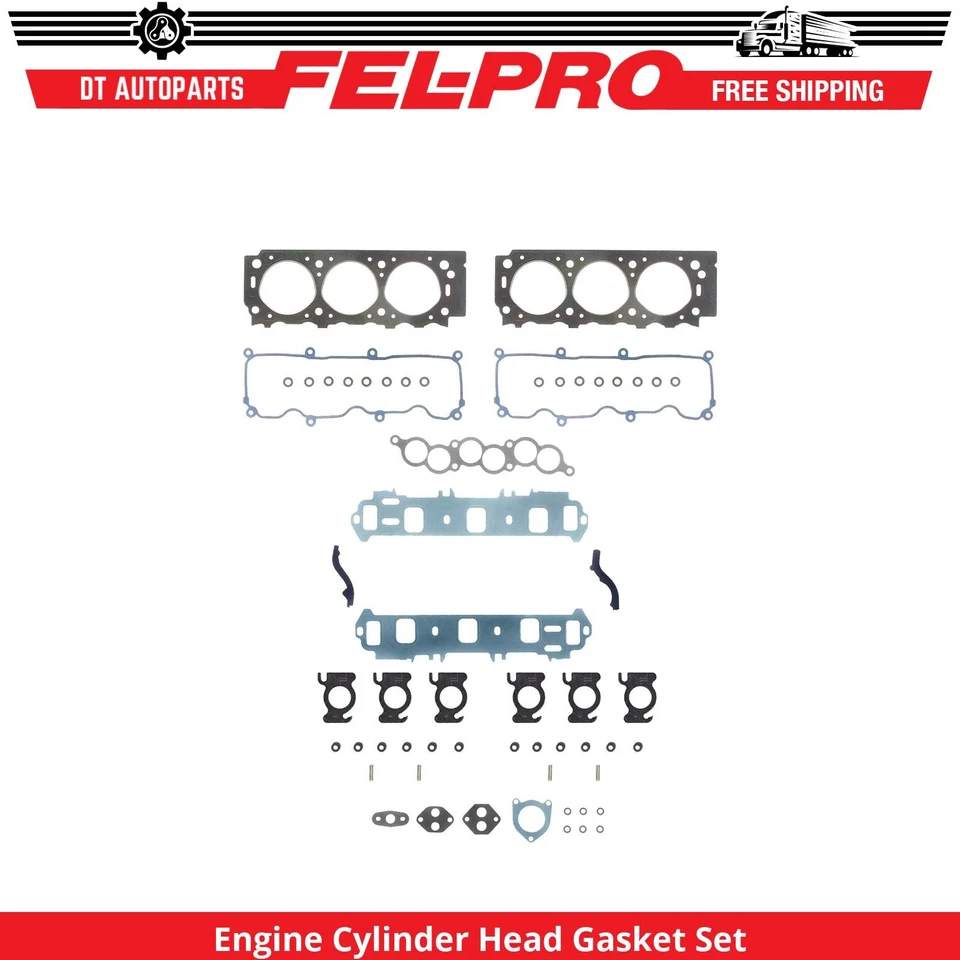 Juego de juntas de culata de motor Fel-Pro para Mercury Sable 1996-2000 3,0 L V6 OHV Foto 1 de 1