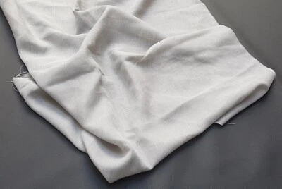 Tenda da rifinire tessuto in misto Lino. Taglio da L.325 x H.70 cm. 862 Grigio. - Immagine 1 di 3