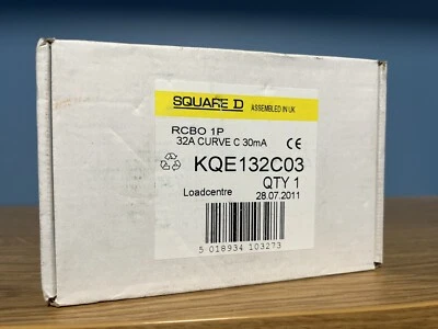 Square D 32amp Rcbo KQE132C03 10kA 30mA C32 Brand New!! - Image 1 of 4