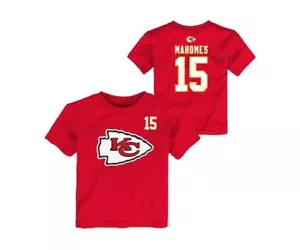 Kansas City Chiefs Patrick Mahomes #15 Kleinkind T-Shirt - Rot Kurzarm NFL - Bild 1 von 1