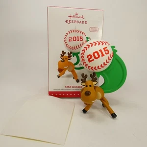 Hallmark Star Slugger béisbol personalizado 2015 reno adorno PAJVF - Imagen 1 de 13