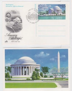 TurtlesTradingPost- Jefferson Memorial- 1989 #UX144 FDC- Artcraft - Picture 1 of 1