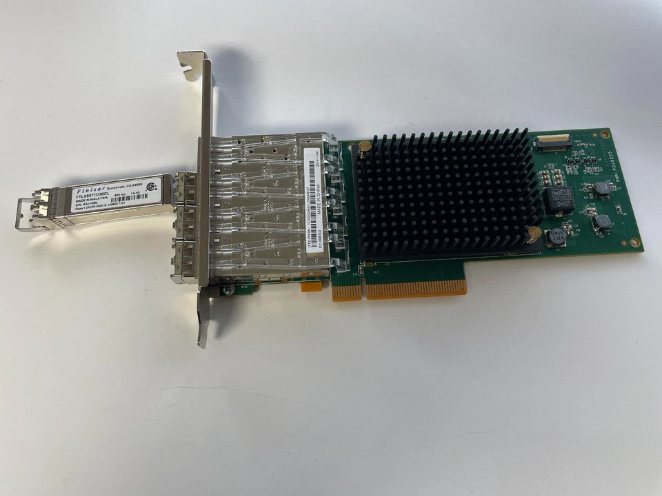 IBM EN16 PCIe3  x8  4-Port 10GbE SR Adapter (LPX) - 00ND464 00ND466 with 4 x SFP - Image 1 of 4
