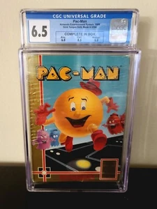 1989 Pac-Man for Nintendo by Tengen Gold Box/Unlicensed Black Cart CGC Grade 6.5 - Picture 1 of 11