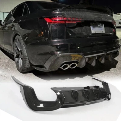 Комплекты кромок диффузоров для заднего бампера сухого углерода для Audi A4 Sline/S4 B9.5 2020-23 годов выпуска - Изображение 1 из 4