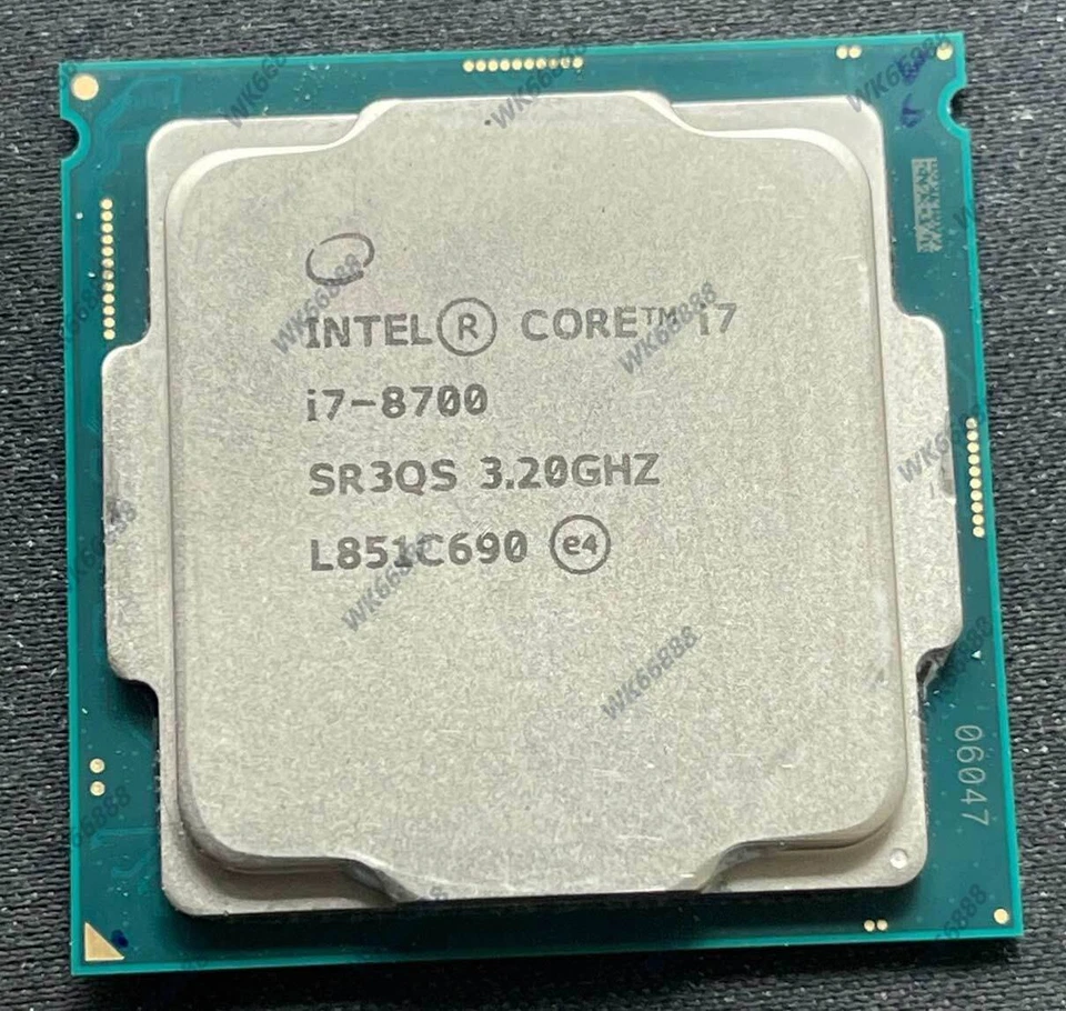 Intel Core i7-8700 3.2 GHz six-core SR3QS LGA 1151 CPU processor 8th generation - Image 1 of 1