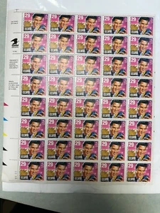 MINT Never Touched - Elvis Presley Stamps Rock & Roll 1992 Full Sheet - Picture 1 of 6