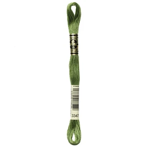 DMC 6-Strand Embroidery Cotton 8.7yd-Medium Yellow Green - 12 Pack - Picture 1 of 1
