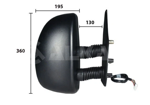 Right ALKAR 9257961 Outside Mirror for CITROËN,FIAT,PEUGEOT - Image 1 of 1