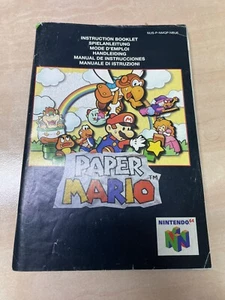 N64 Paper Mario Anleitung / manual / Instruction booklet - Good Condition - Bild 1 von 2