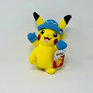 Cappello invernale blu Pokemon Holiday Pikachu 2022 con guanti peluche - Foto 1 di 3