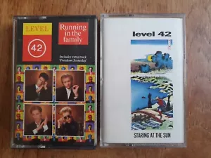Level 42 Cassette x 2 - Running In The Family, Staring at the Sun - Imagen 1 de 3