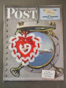 Vintage Samstag Abendpost 13. Februar 1943 John Atherton Cover Artwork - Bild 1 von 4