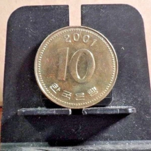 CIRCULATED 2001 10 WON SOUTH KOREAN COIN (92318)#1..... - Picture 1 of 3