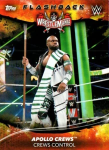 2021 Topps WWE Superstars Wrestlemania Flashback #198 Apollo Crews - Imagen 1 de 1