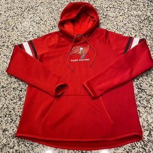 Tampa Bay Buccaneers Hoodie Rot Herren Gr. L Loose Fit NFL Combine Under Armour - Bild 1 von 9