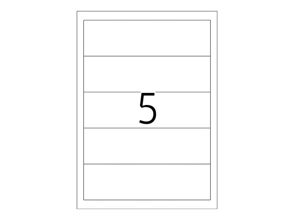 Herma 5032 Ordner Rückenschilder weiß 54 X 190 Mm