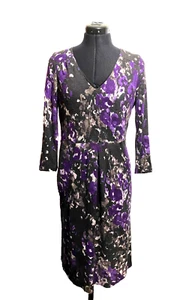 Kaliko Dress Women Medium X-Line Lined Pockets Pleated Size 12 - Picture 1 of 12