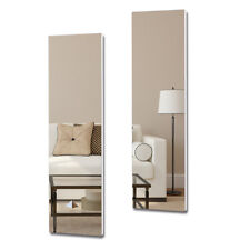 Full Length Wall Mount Frameless Mirror for Make up and Wall Decor,2-Piece Set